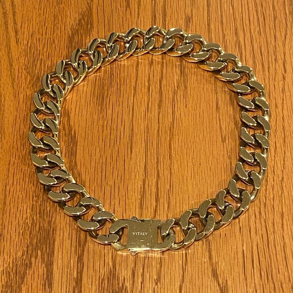 Vitaly ‘Riot’ gold tone chunky Cuban chain